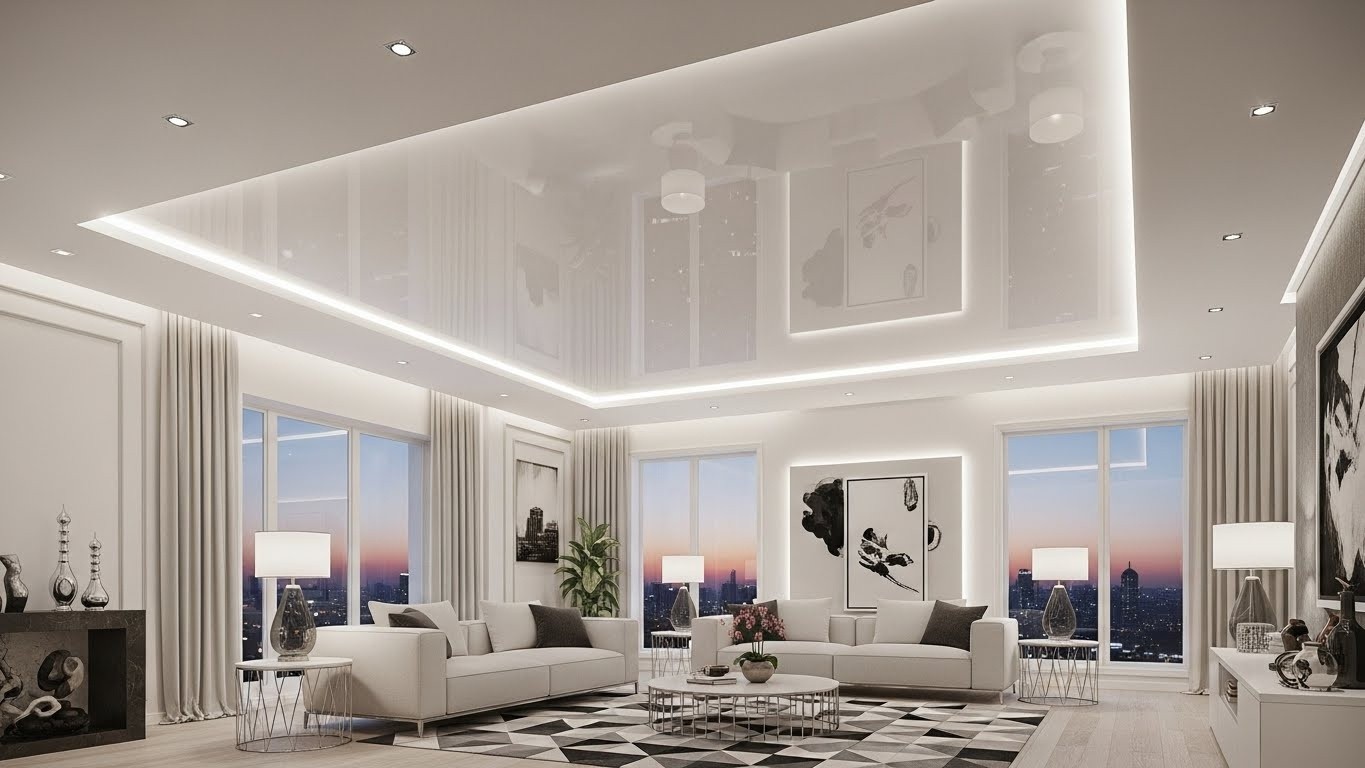 Почему натяжные потолки популярны в современном дизайне