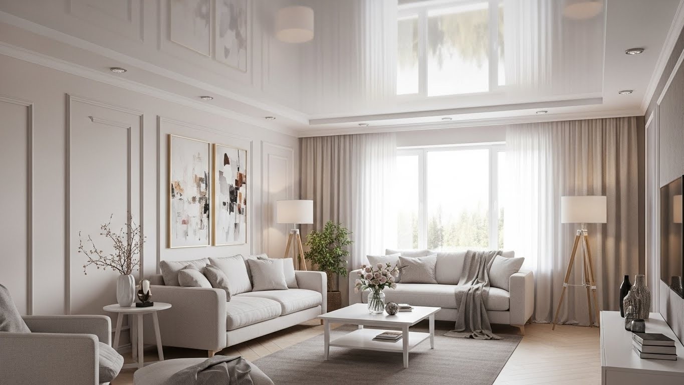 Как натяжные потолки могут увеличить пространство