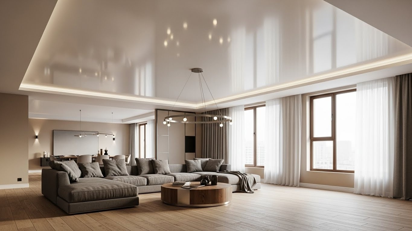 Какие стили интерьера подходят для натяжных потолков