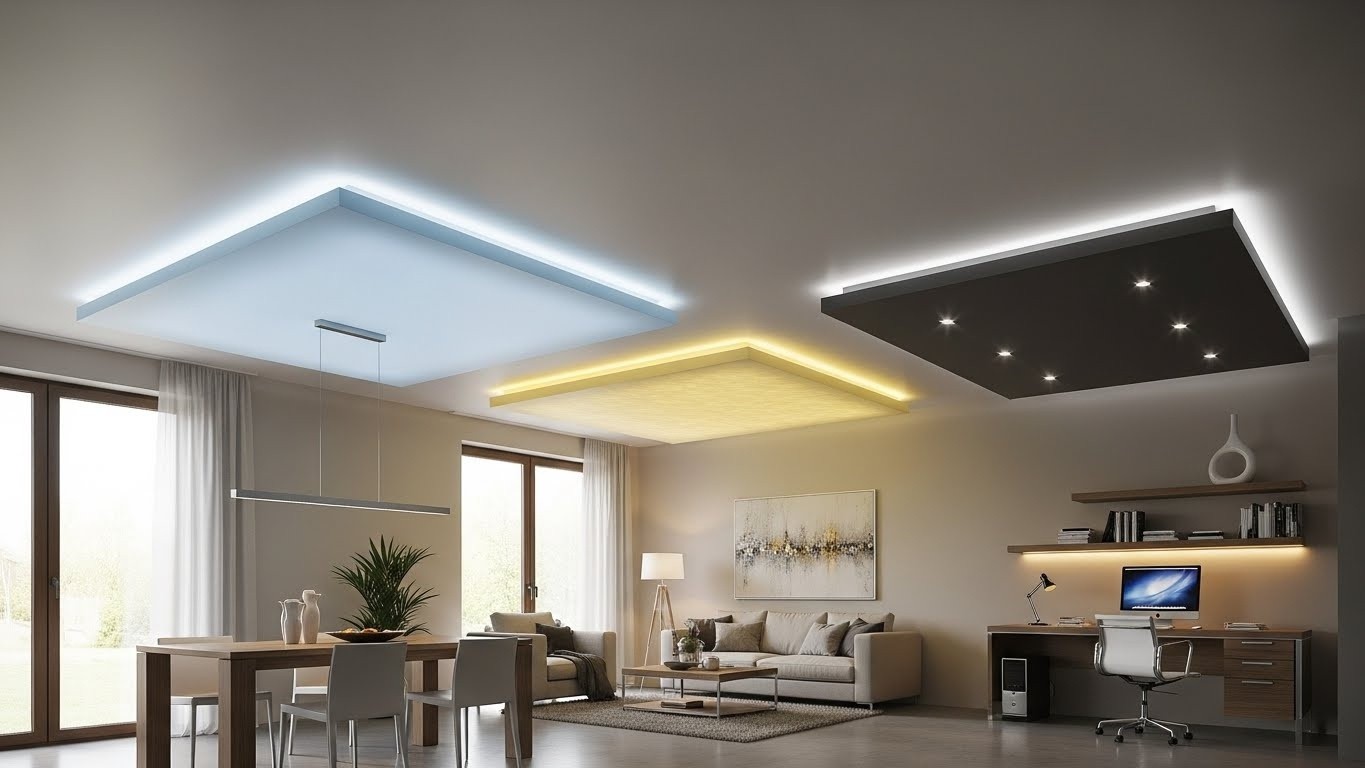 Натяжные потолки по функциональности