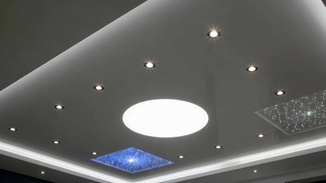 Какие светильники можно использовать с натяжным потолком