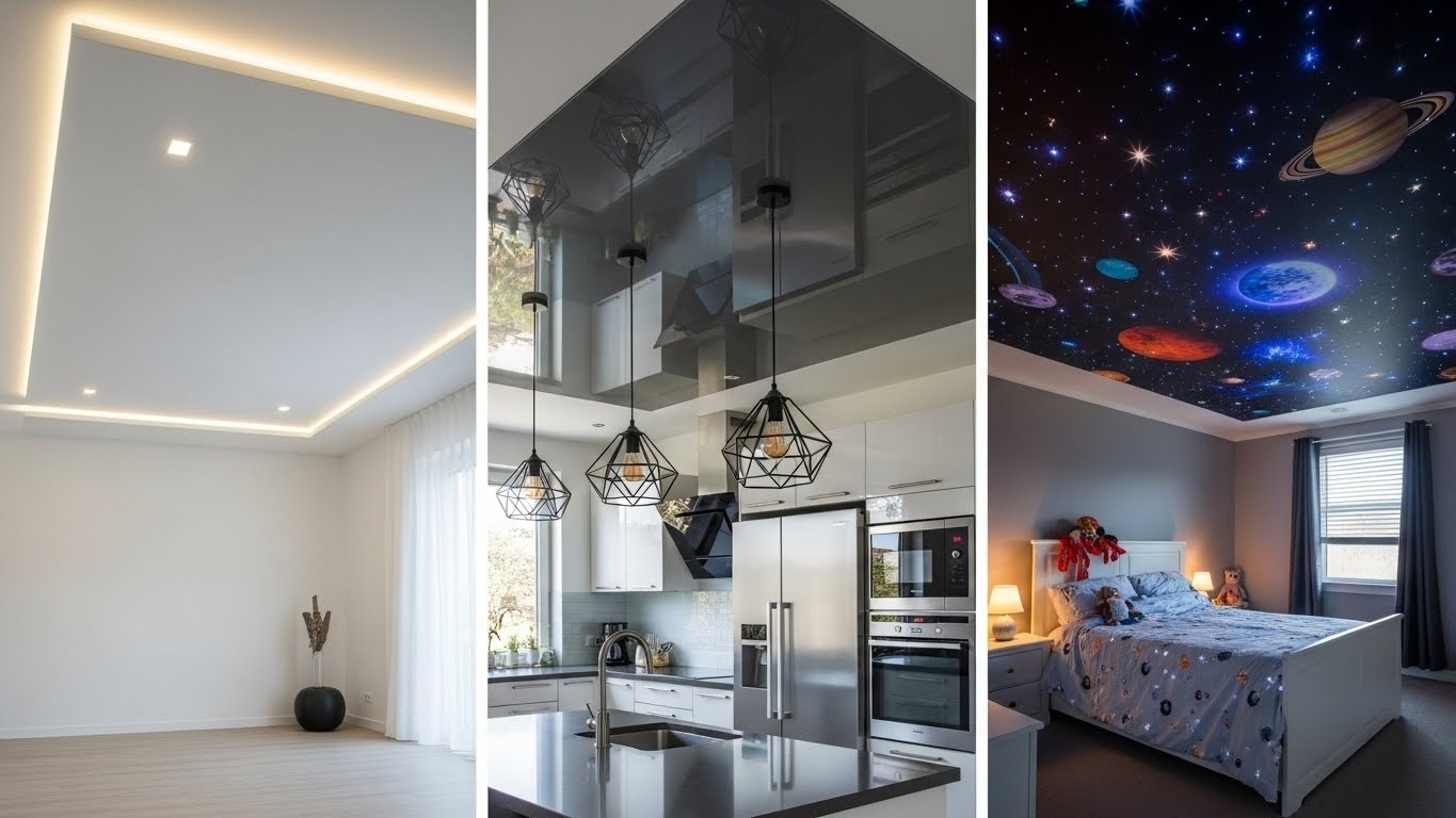 Особенности монтажа натяжных потолков в разных помещениях