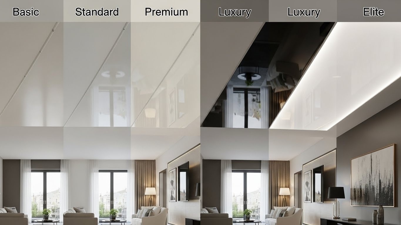 Классы качества натяжных потолков Натяжные потолки по классу качества