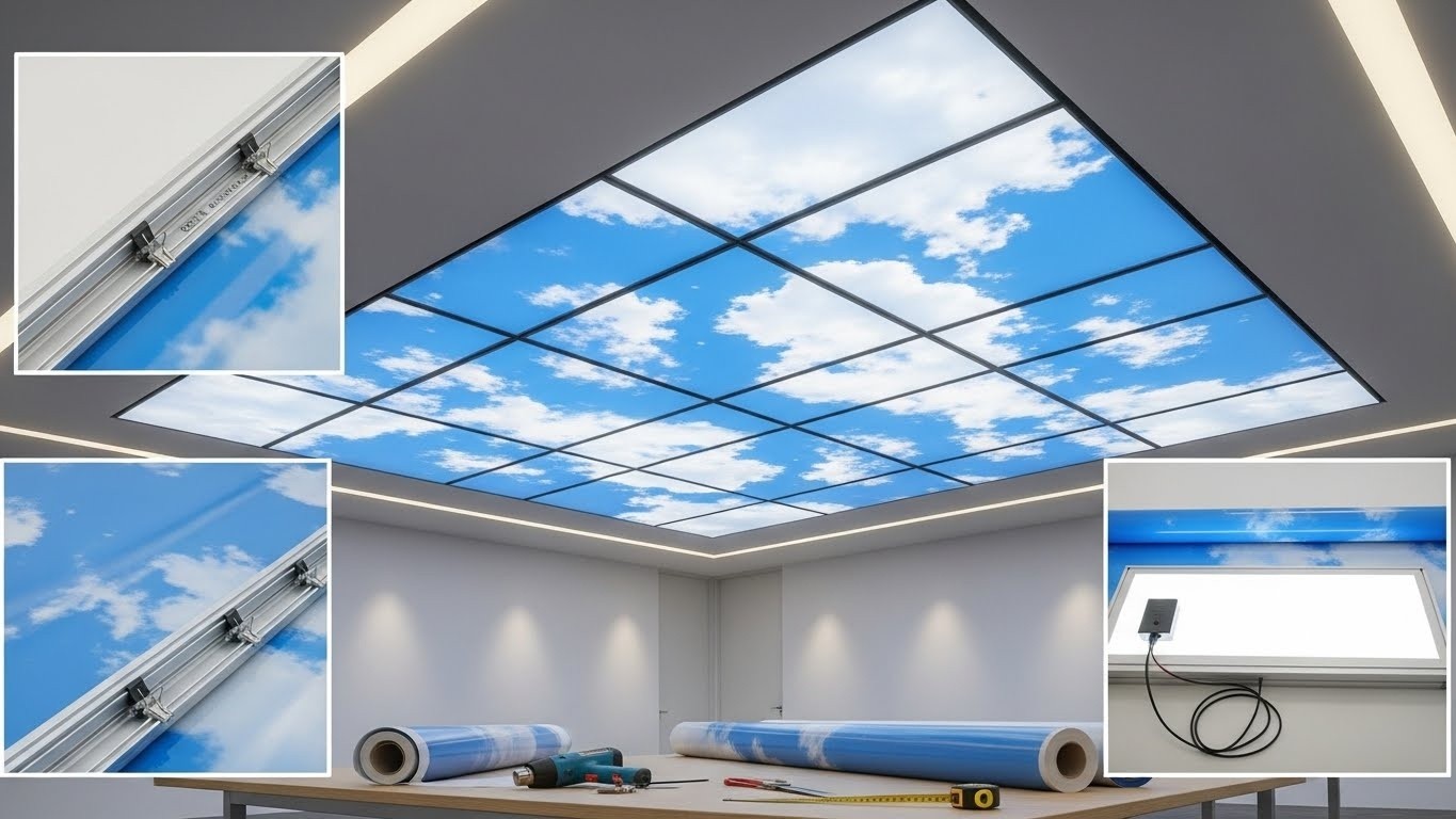 Натяжной потолок с фотопечатью