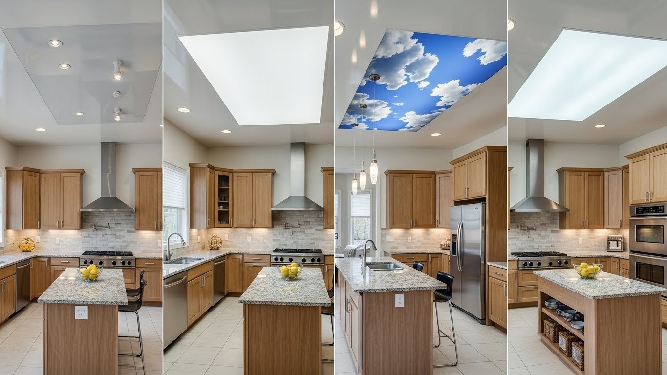 Какой натяжной потолок лучше выбрать для кухни