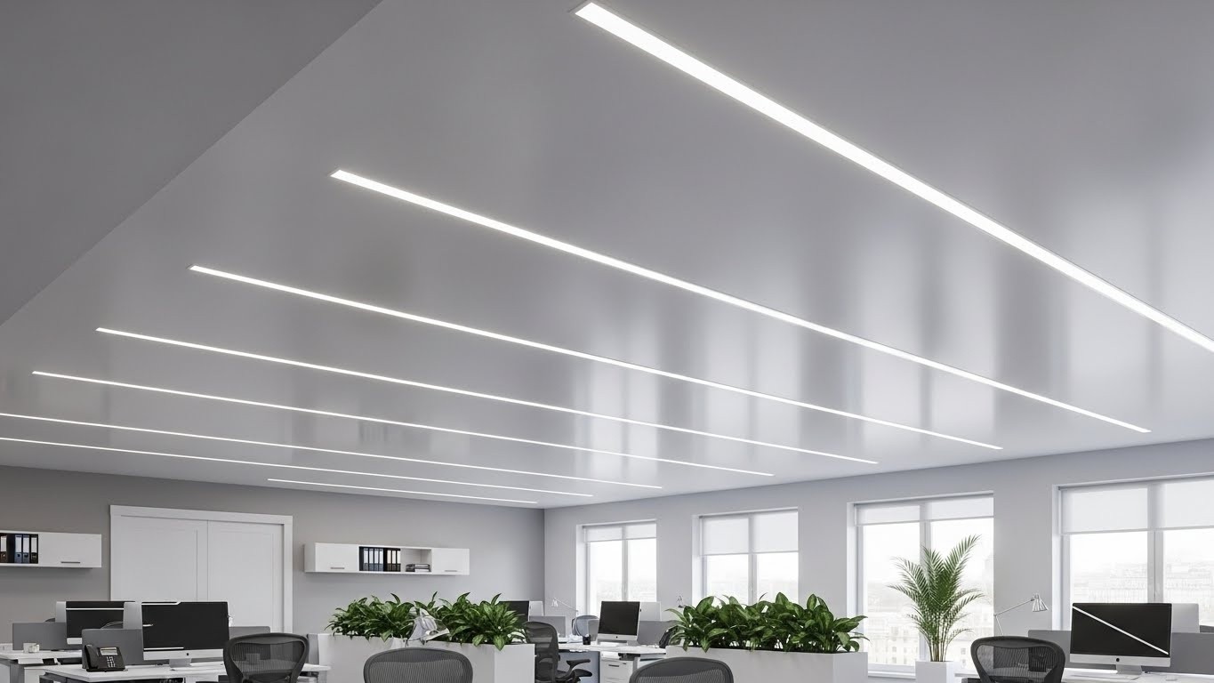 Натяжные потолки для офиса матовые
