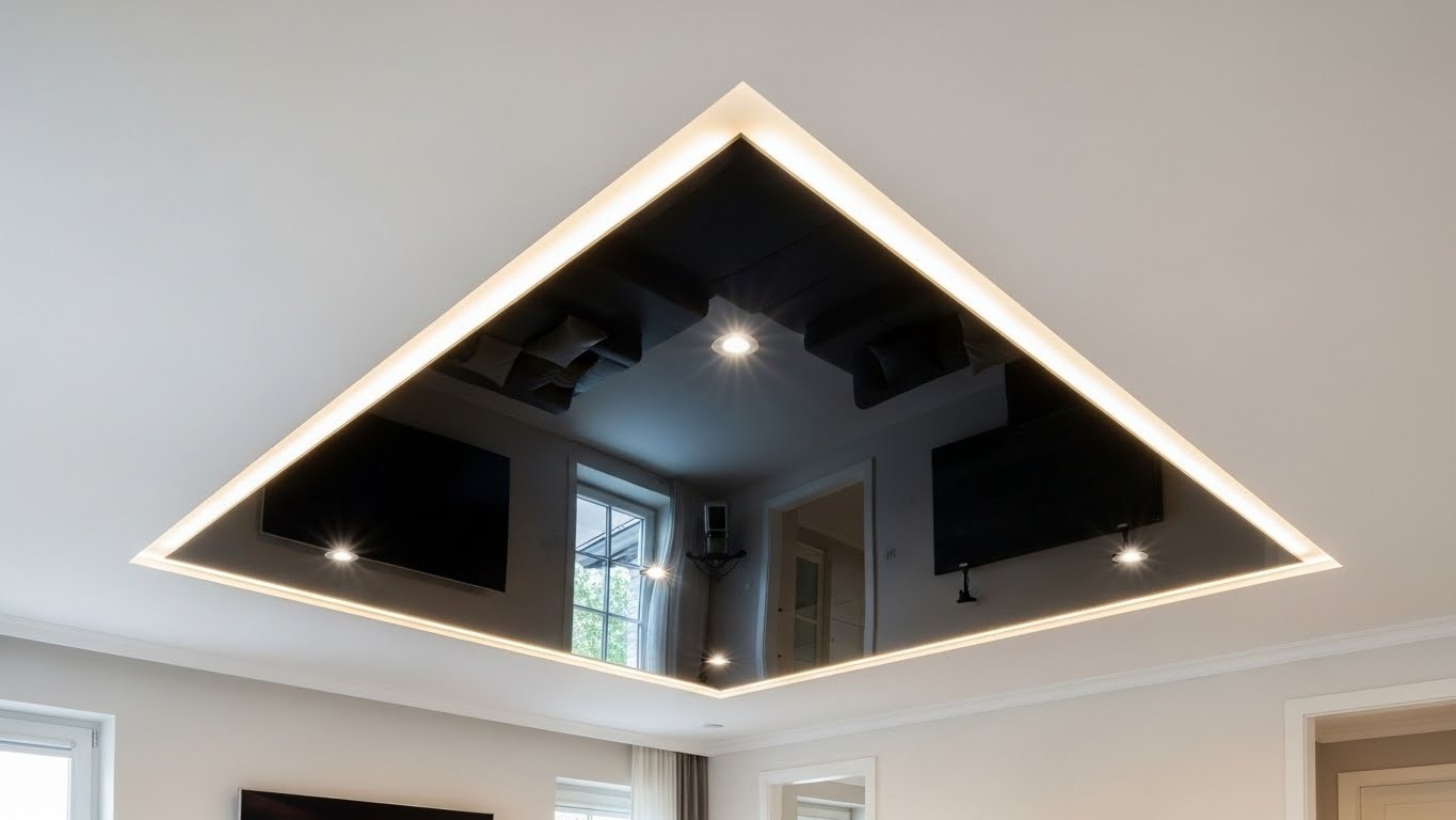 Что такое двухуровневые натяжные потолки