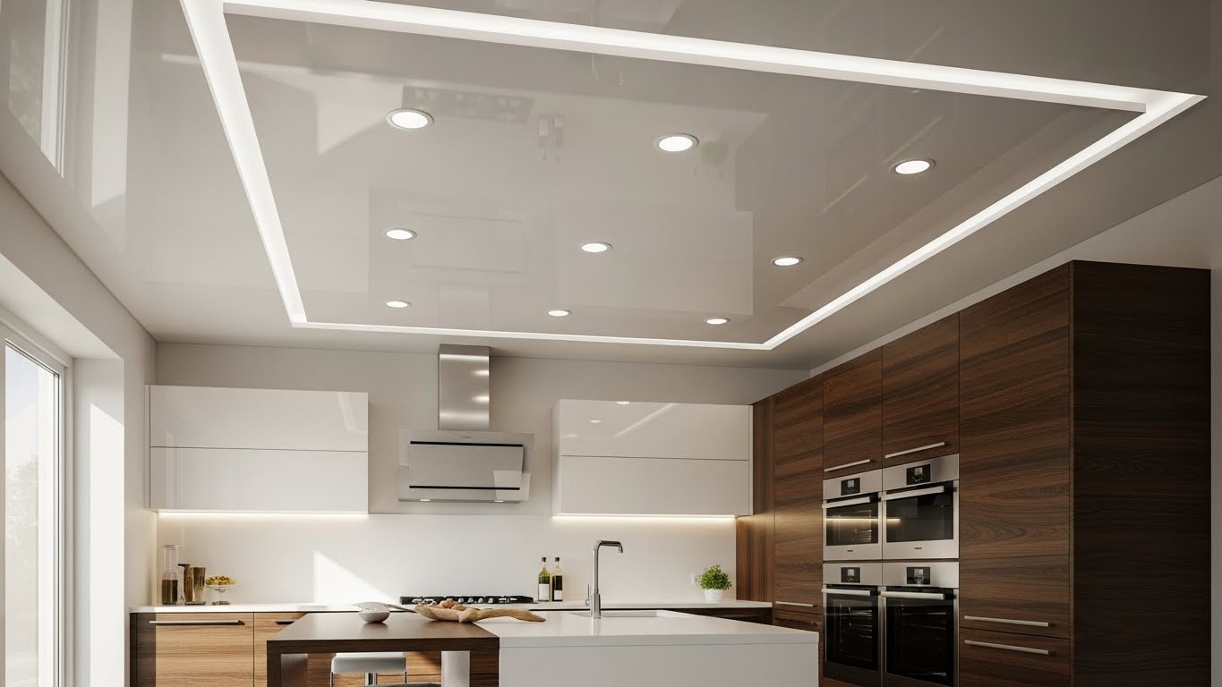 Натяжные потолки для кухни