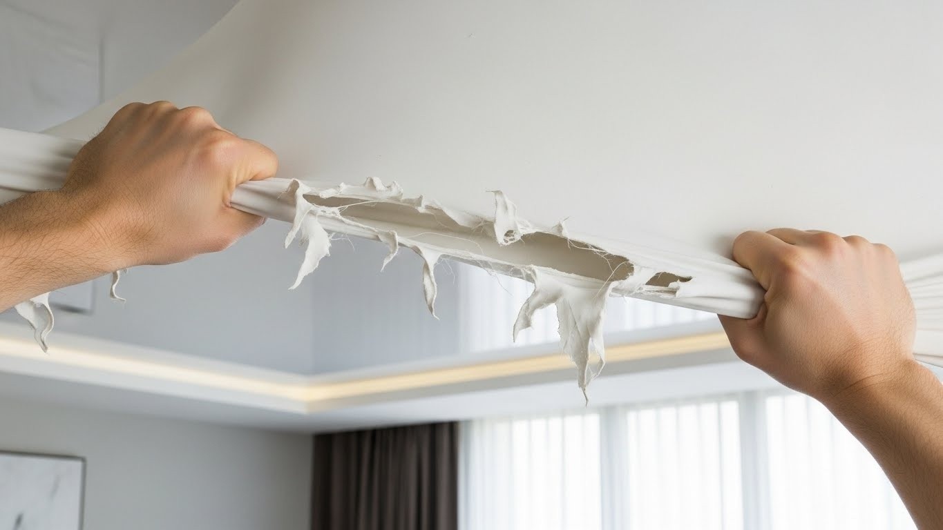 Долговечность натяжных потолков