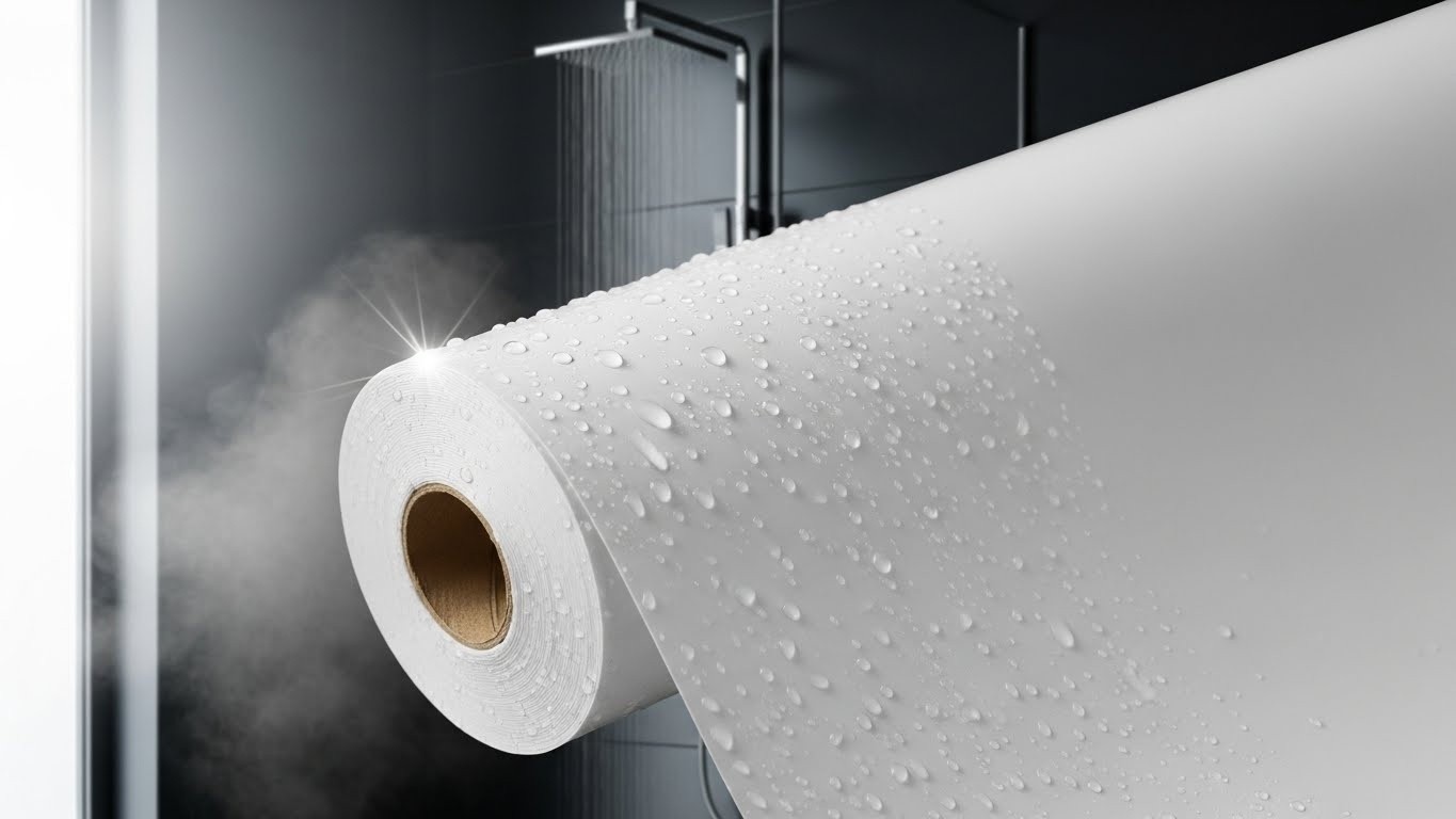 Влагоустойчивый натяжной потолок из ПВХ