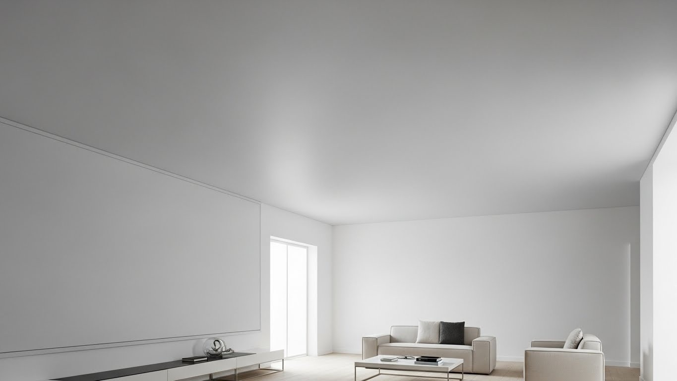 Матовый тканевый натяжной потолок