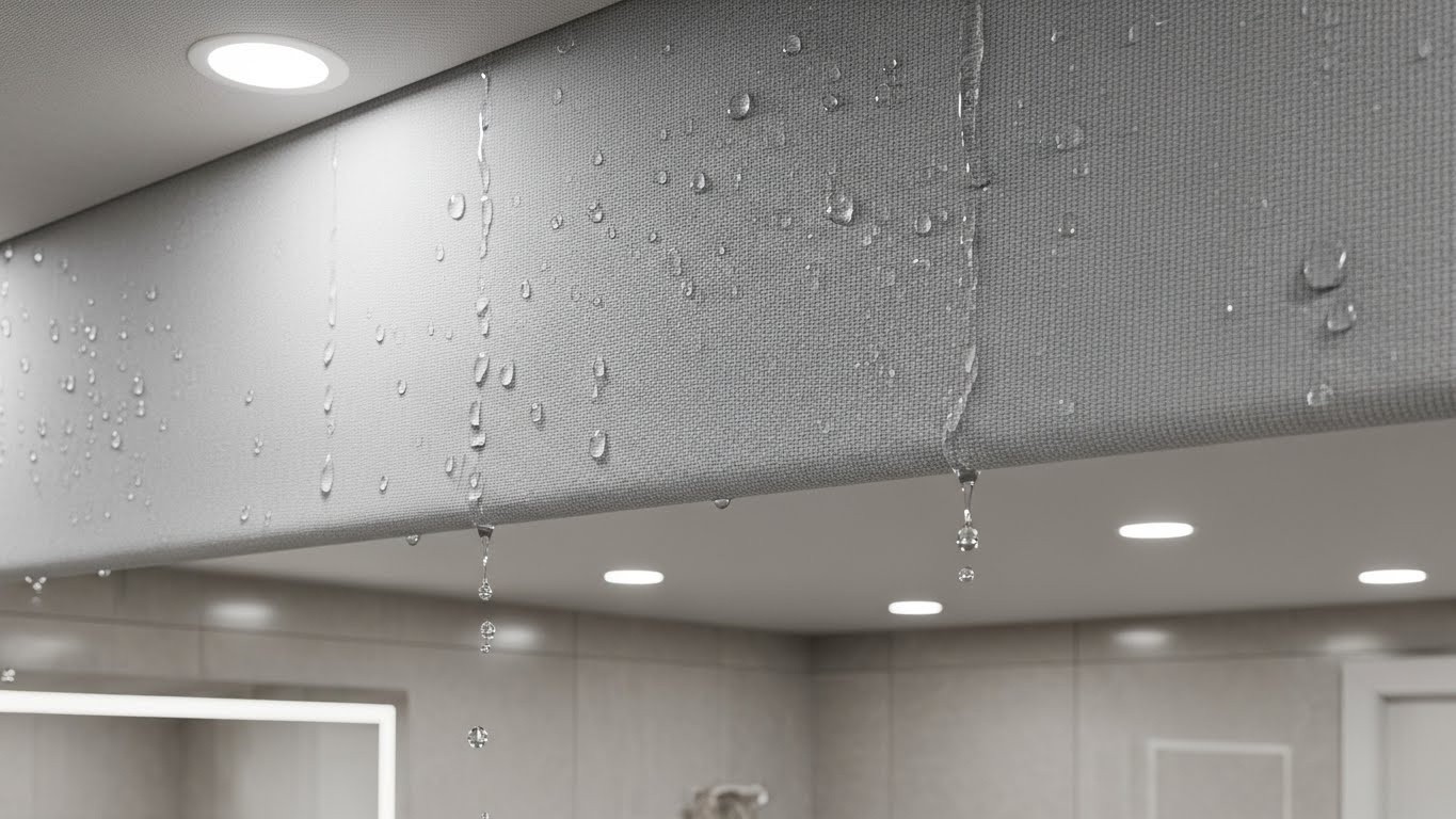 Натяжные потолки из ткани влагостойкие