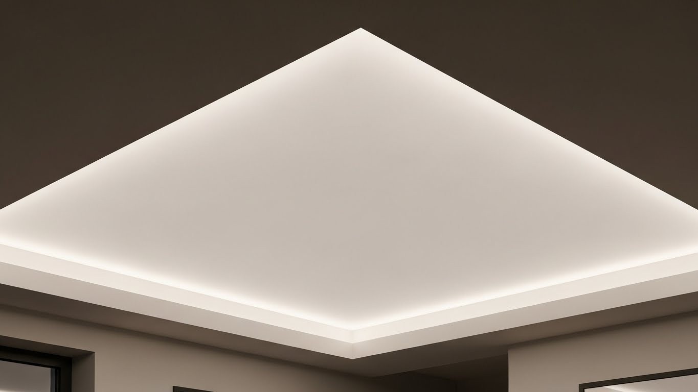 Натяжные потолки из ткани одноуровневые