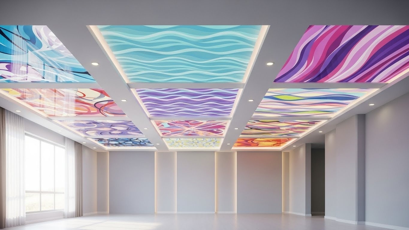 Цветовые решения для натяжных потолков