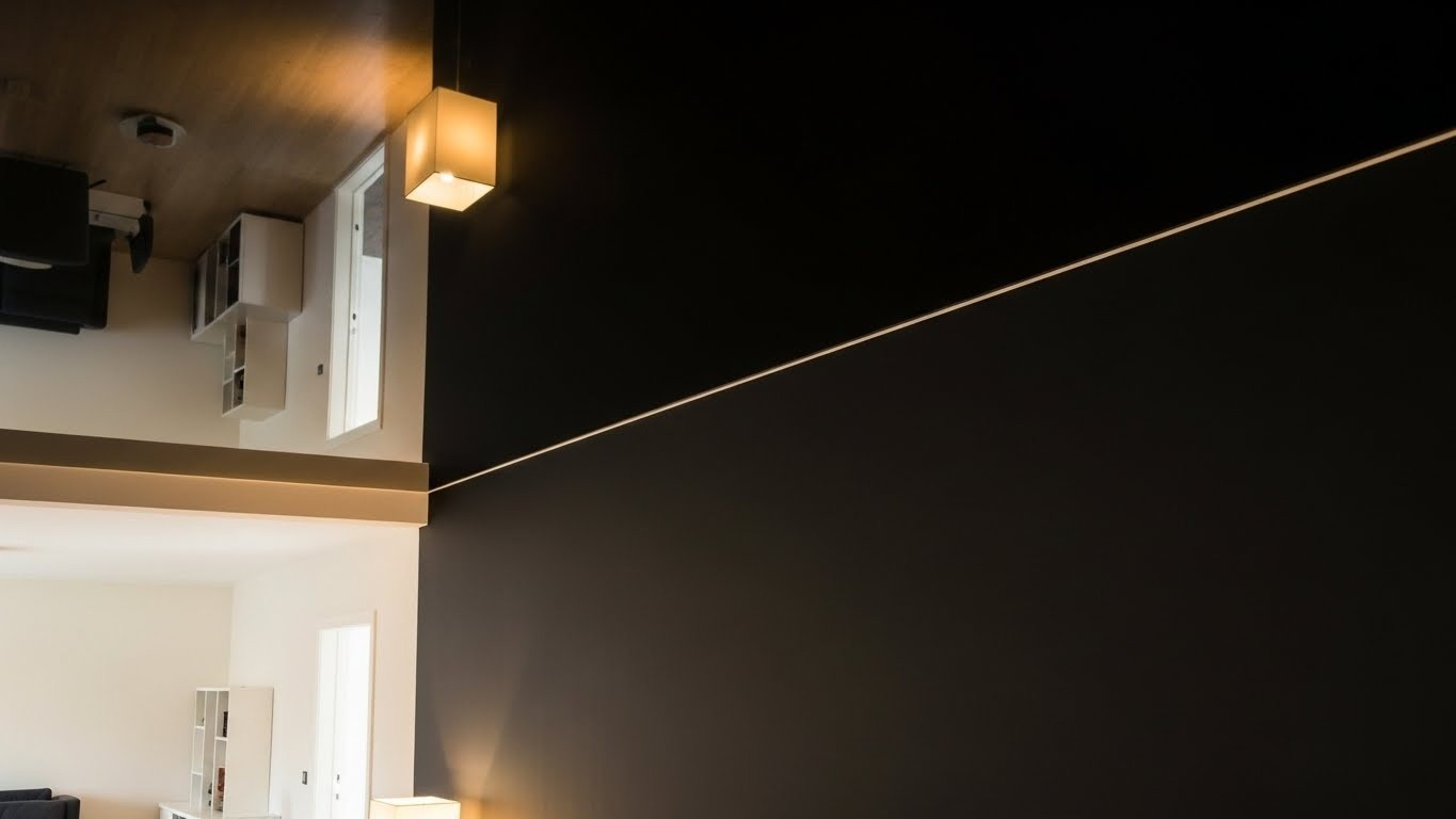 Натяжные потолки из глянцевой пленки матовые