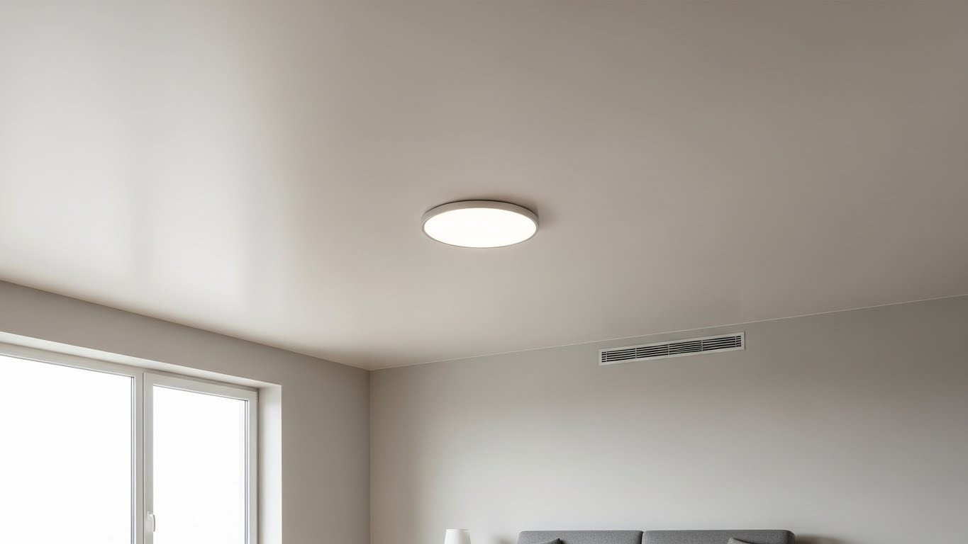 Натяжные потолки из матовой пленки одноуровневые