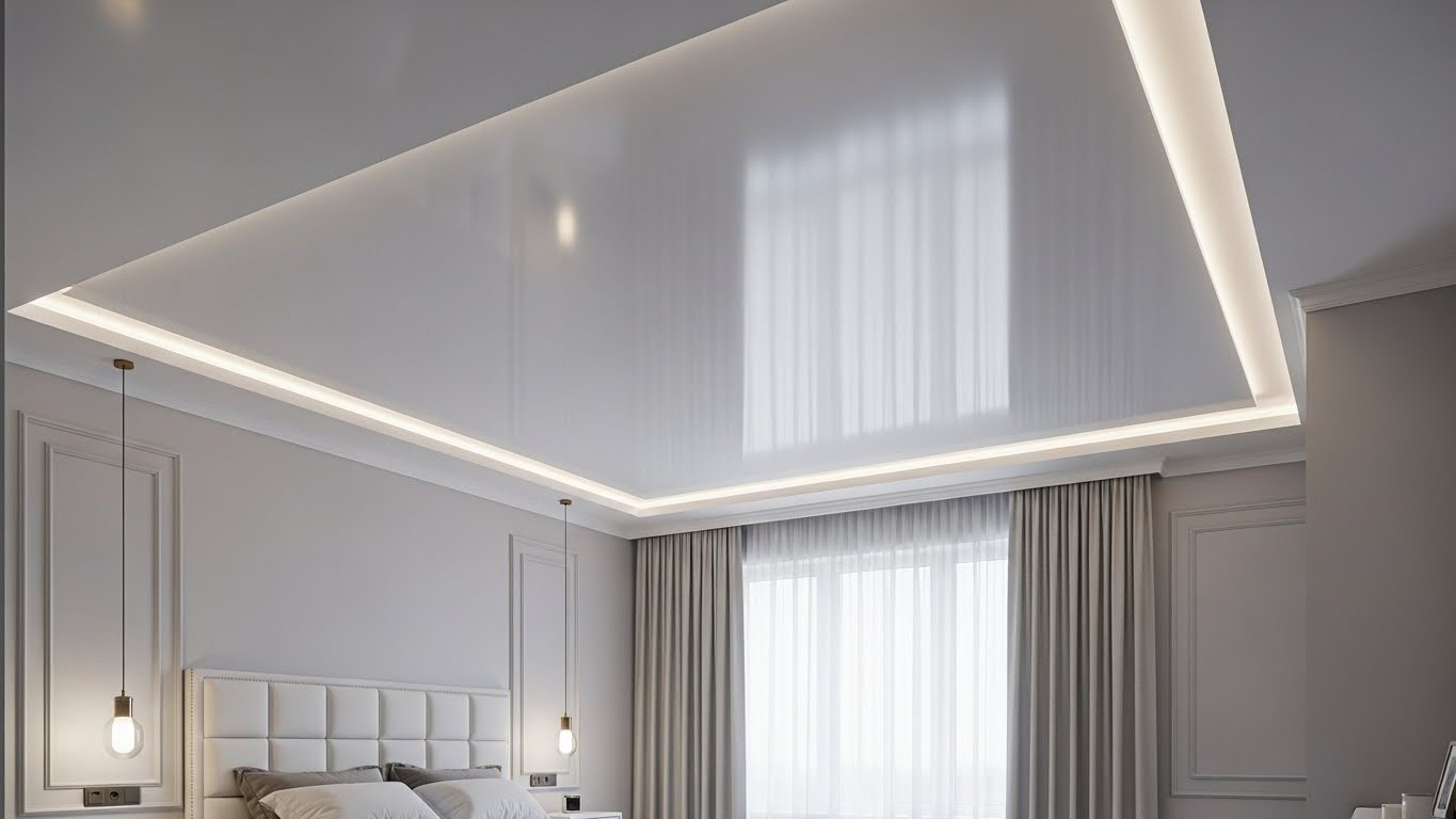 Натяжной потолок в спальне Натяжные потолки для спальни