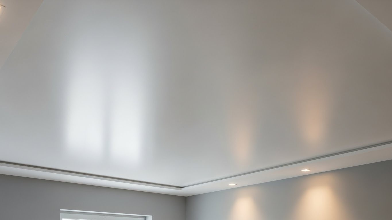 Натяжные потолки из бесшовного полотна матовые