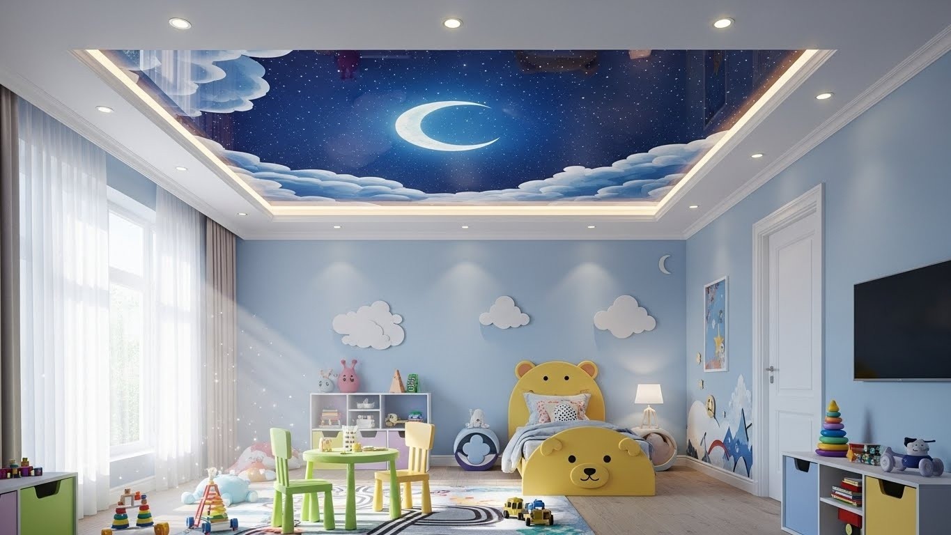 Натяжные потолки для детской