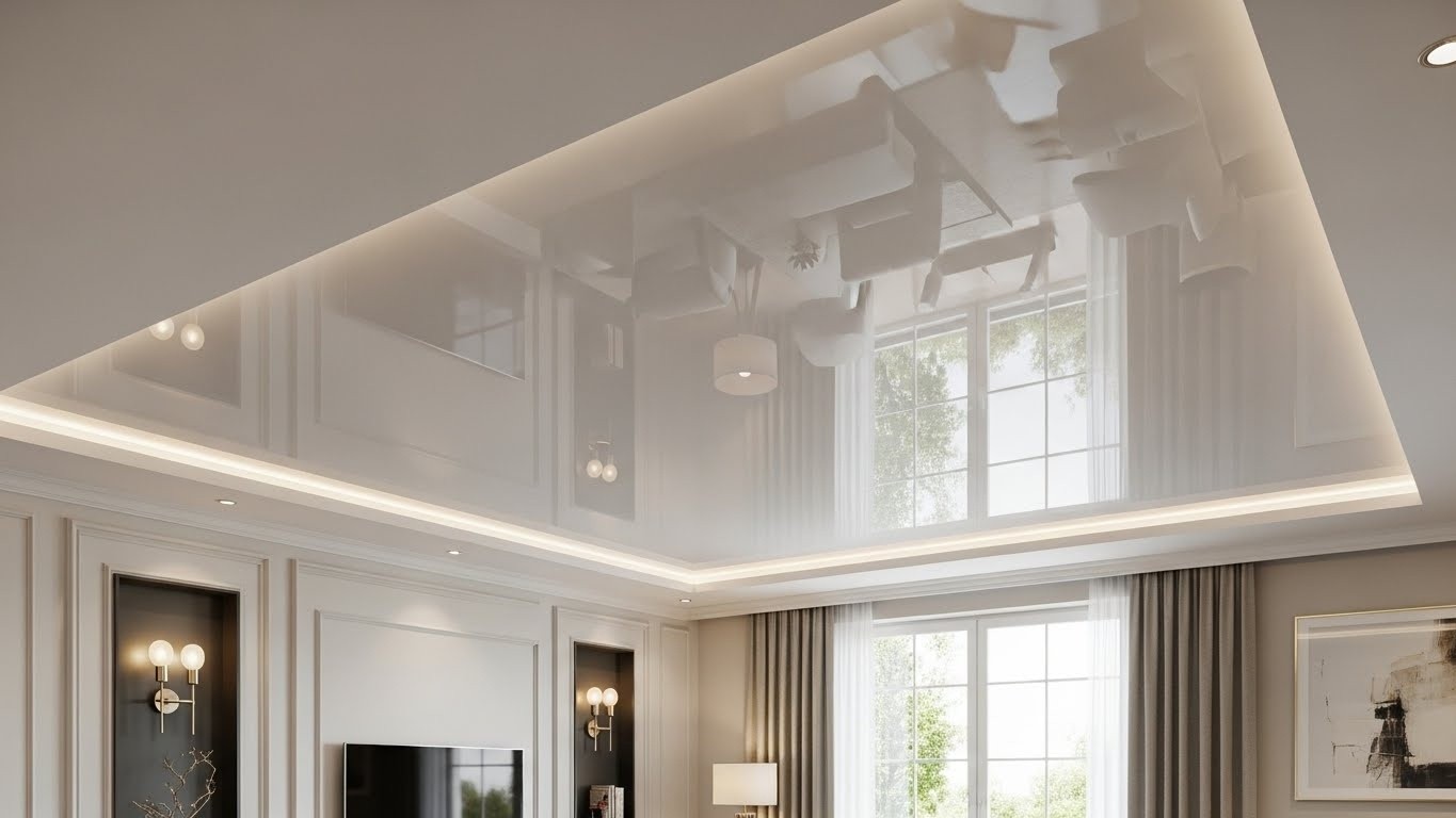 Натяжные потолки глянцевые влагостойкие