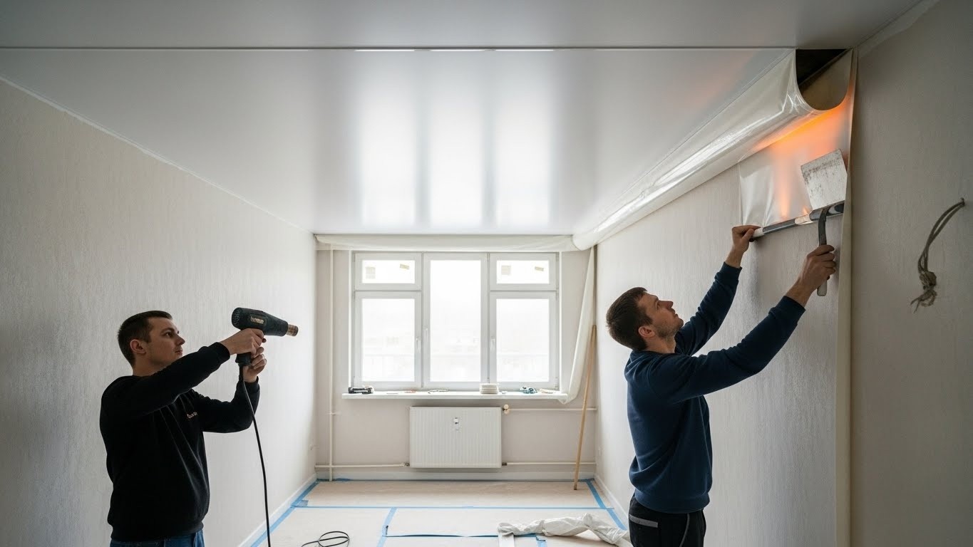 Натяжной потолок для малогабаритной квартиры