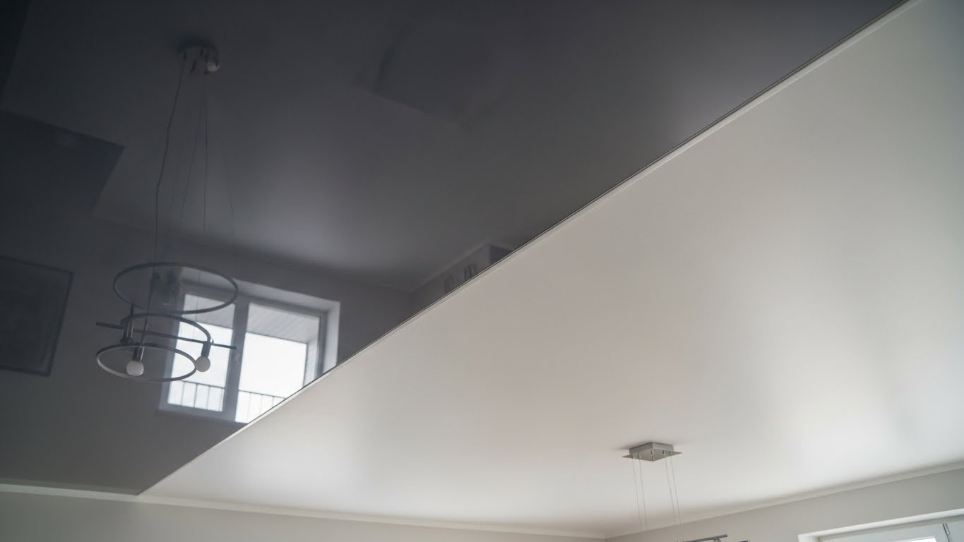 Глянцевые сатиновые натяжные потолки