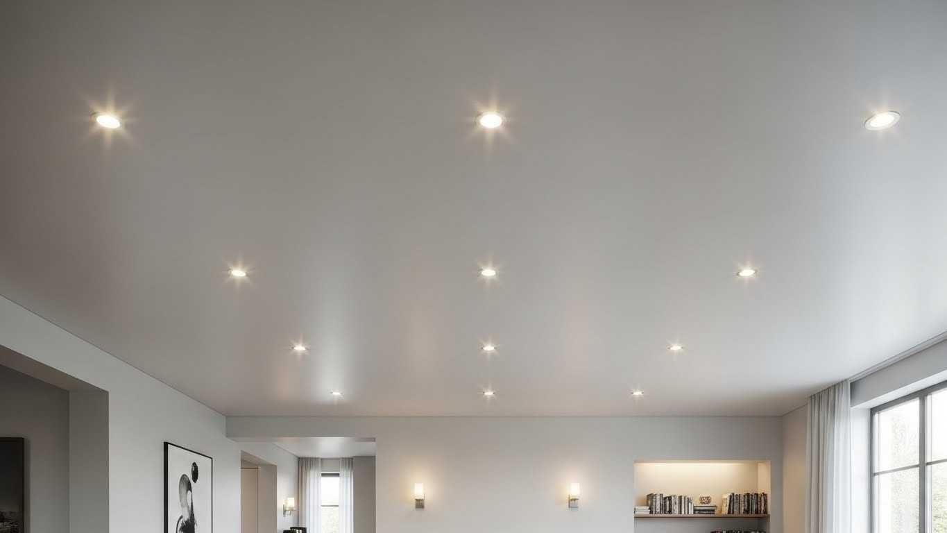 Натяжные потолки одноуровневые матовые