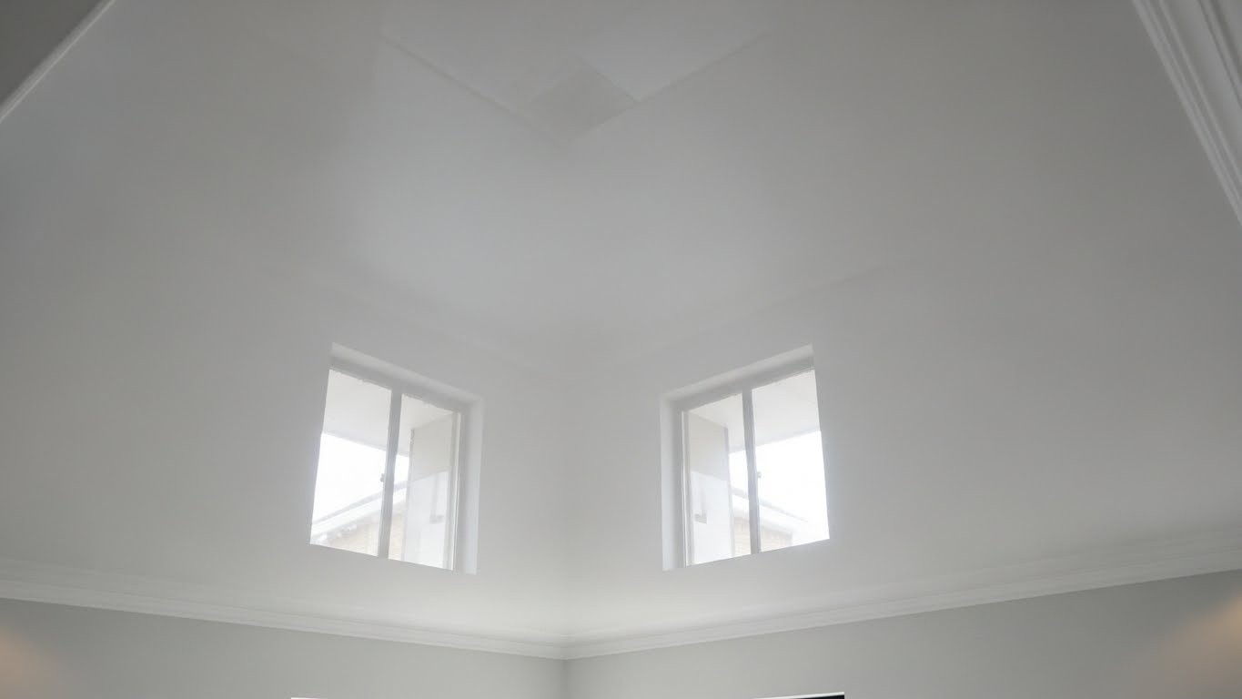 Натяжные потолки одноуровневые глянцевые