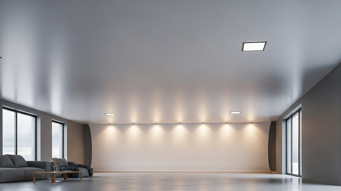 Натяжные потолки из ткани