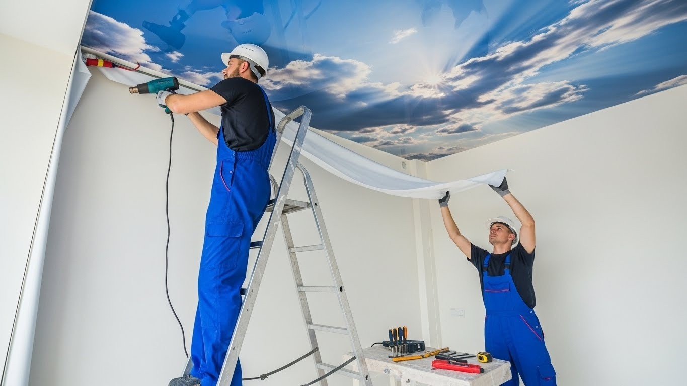 Потолок премиум класса с фотопечатью