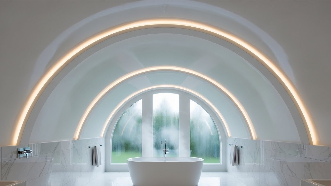 Натяжные потолки арочные влагостойкие