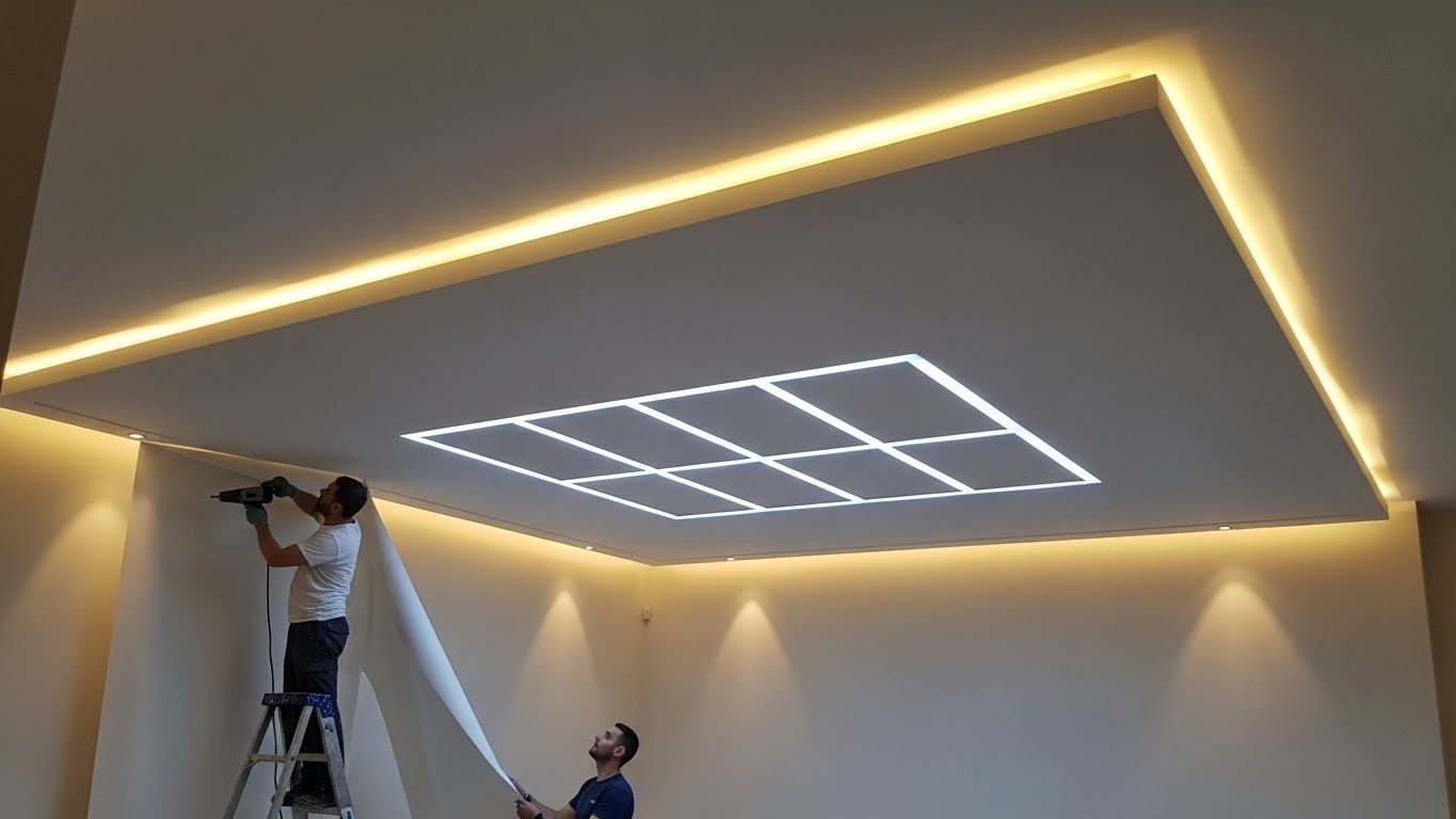 Потолок премиум класса с LED подсветкой