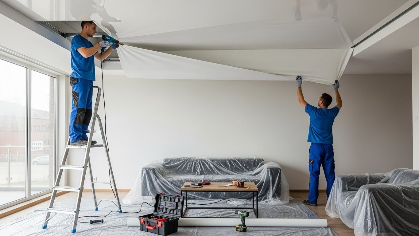 Монтаж натяжных потолков с гарантийным обслуживанием на 5 лет