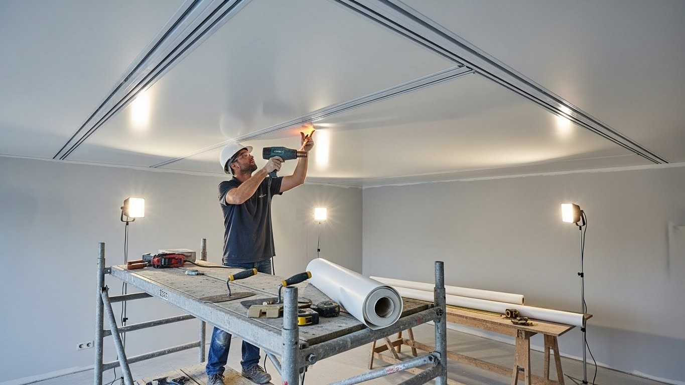 Монтаж натяжных потолков с полной гарантийной защитой