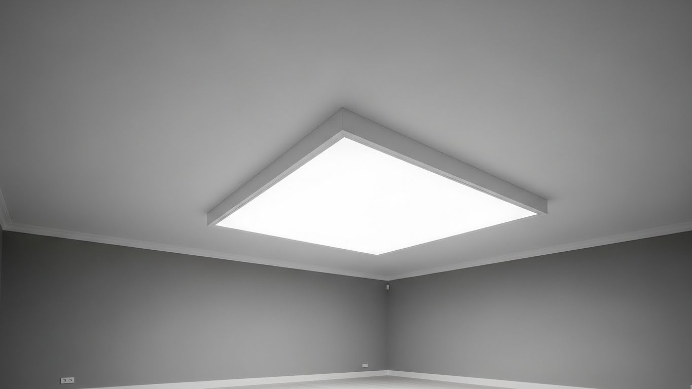 Натяжные потолки с коробом с подсветкой