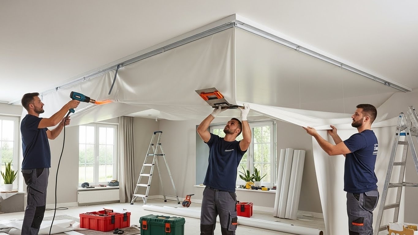 Монтаж натяжных потолков с длительным гарантийным обслуживанием