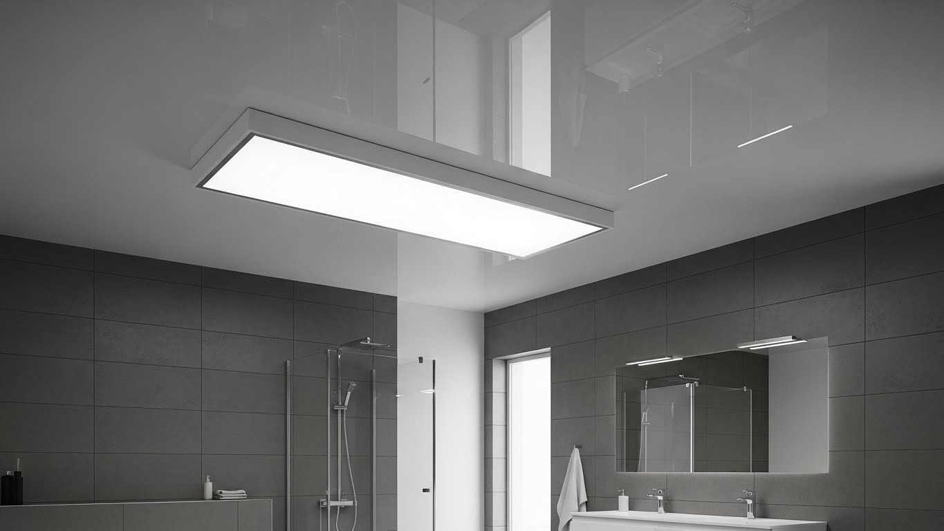 Натяжные потолки с коробом влагостойкие