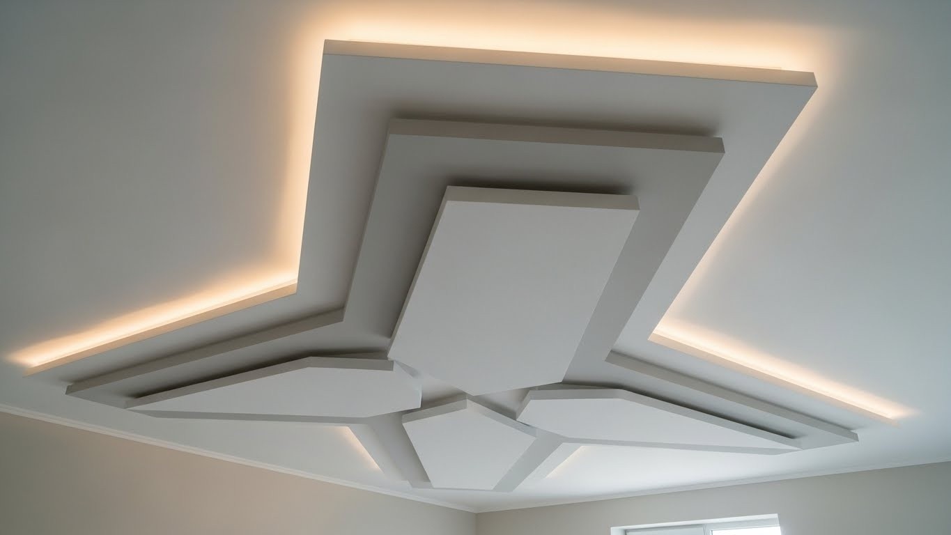 Натяжные потолки сложной формы матовые