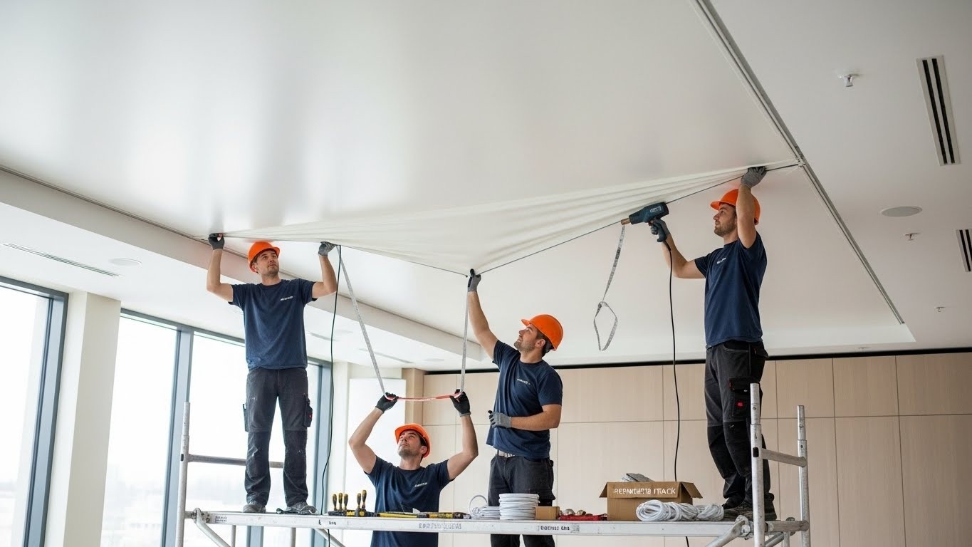 Натяжной потолок с повышенной устойчивостью