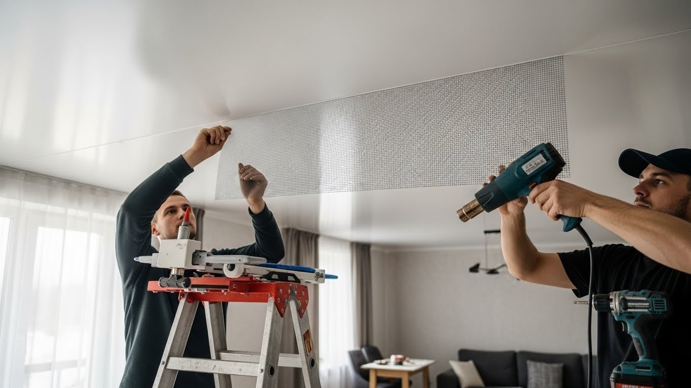 Натяжной потолок с защитой от повреждений