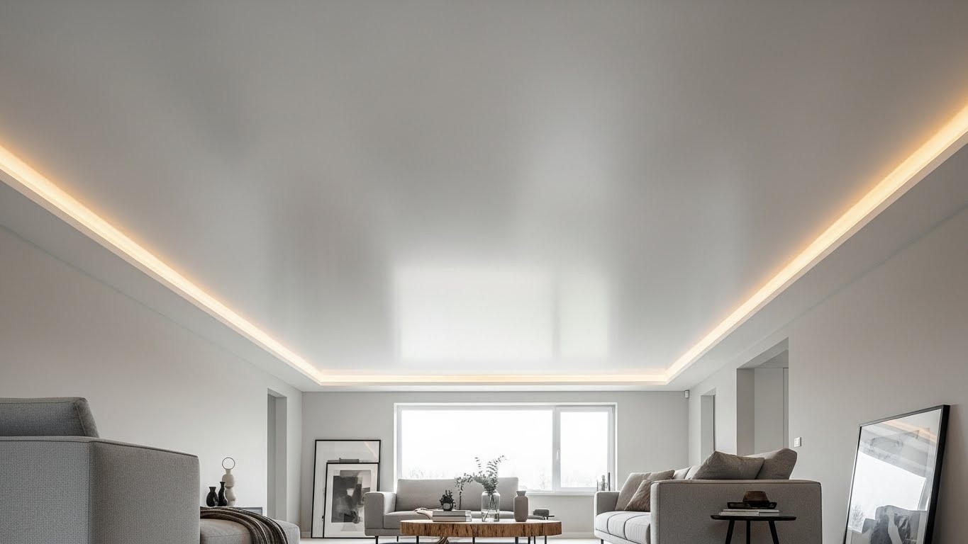 Сатиновые натяжные потолки