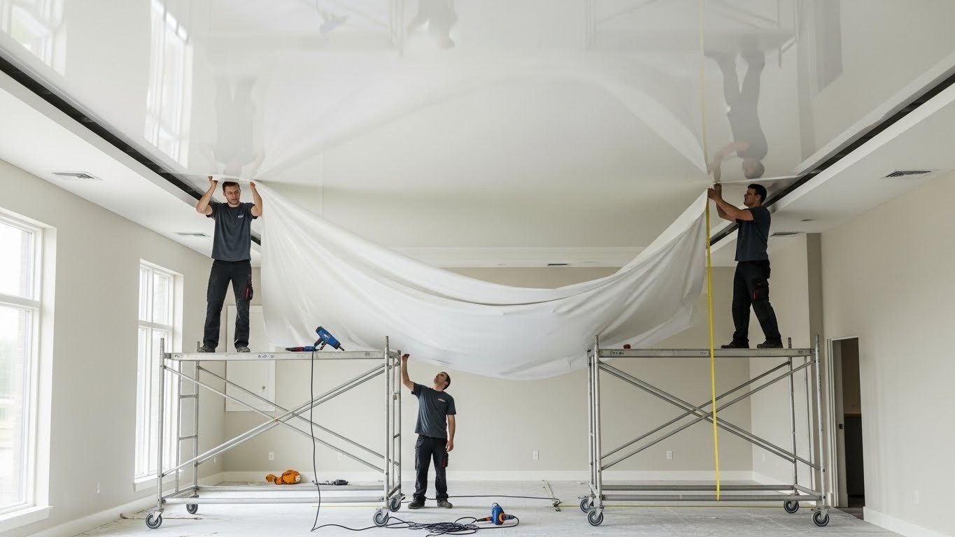 Монтаж натяжных потолков для длительного использования