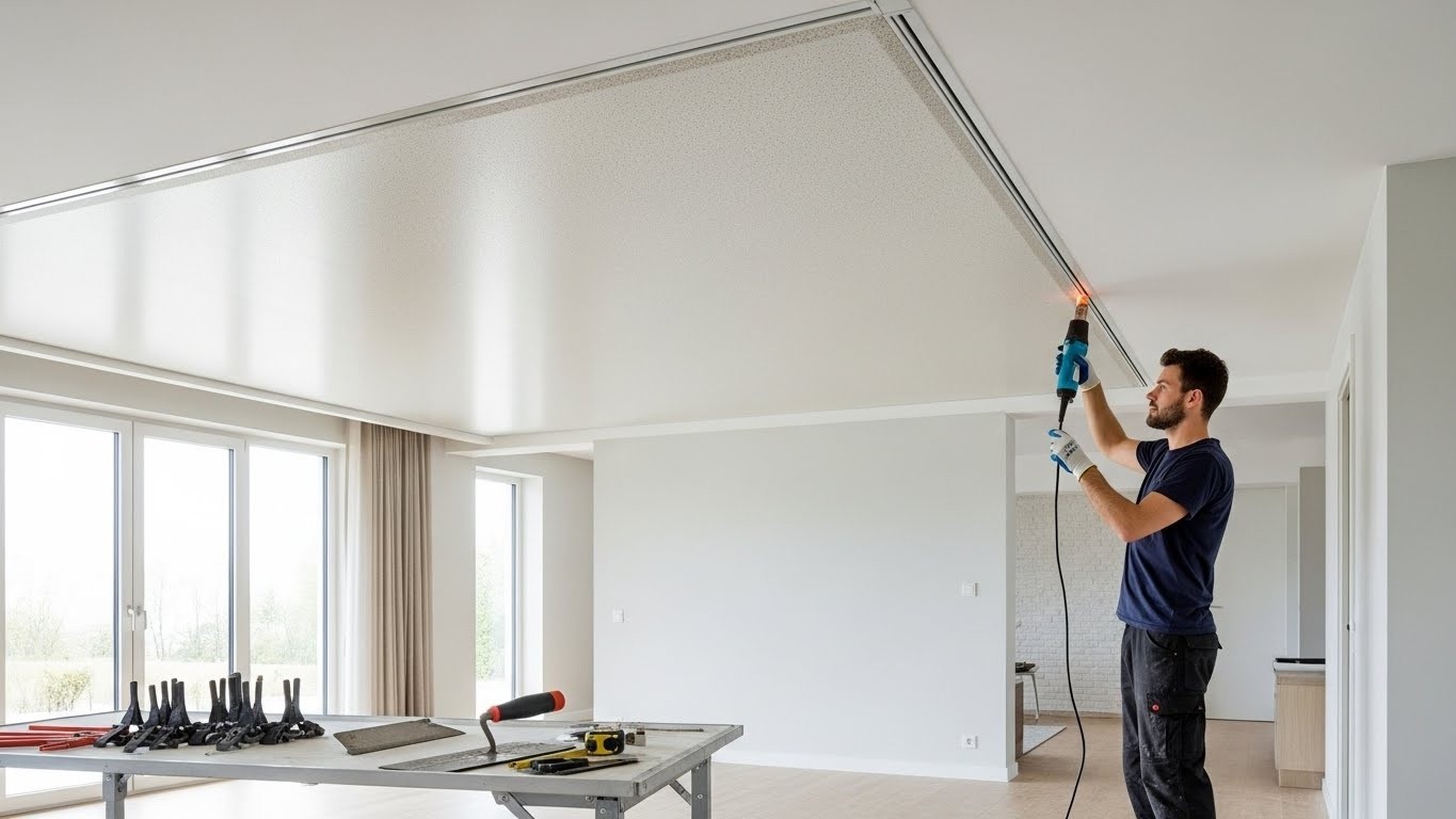 Монтаж натяжных потолков с максимальной устойчивостью к повреждениям