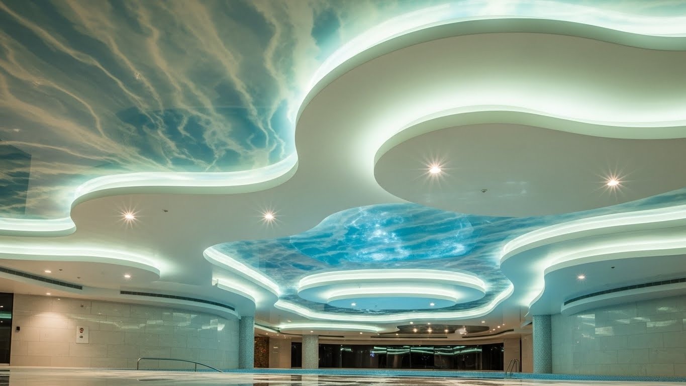 Натяжные потолки сложные влагостойкие