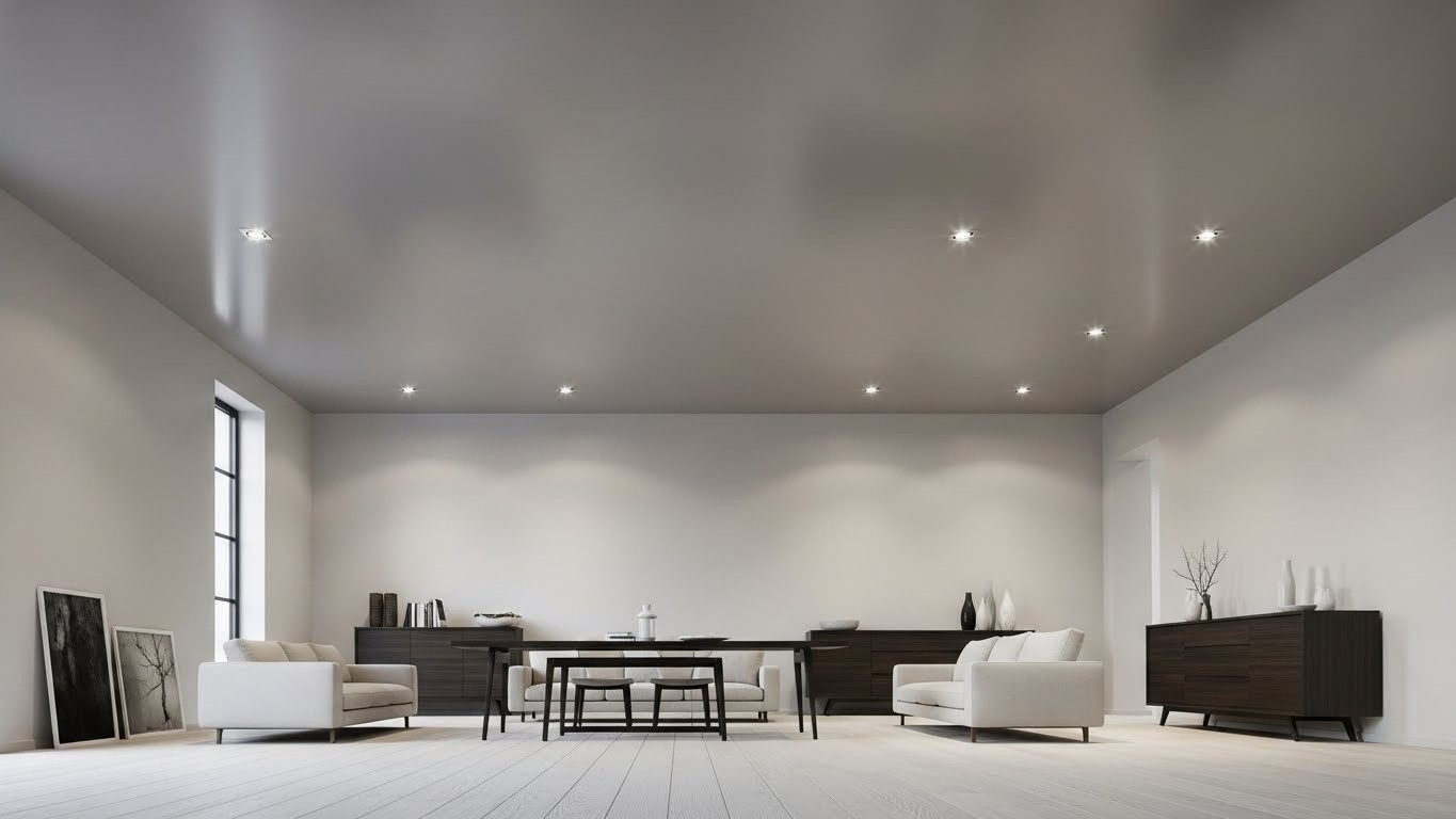 Натяжной потолок из матовой пленки Матовый натяжной потолок