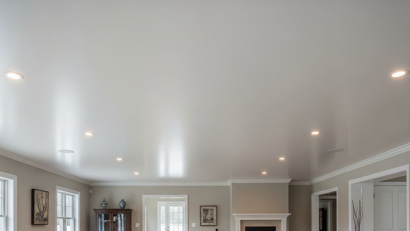 Натяжные потолки из бесшовного полотна