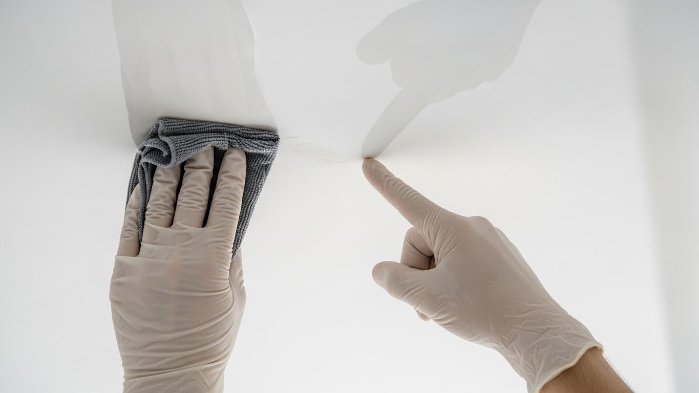 Как избежать повреждений натяжного потолка