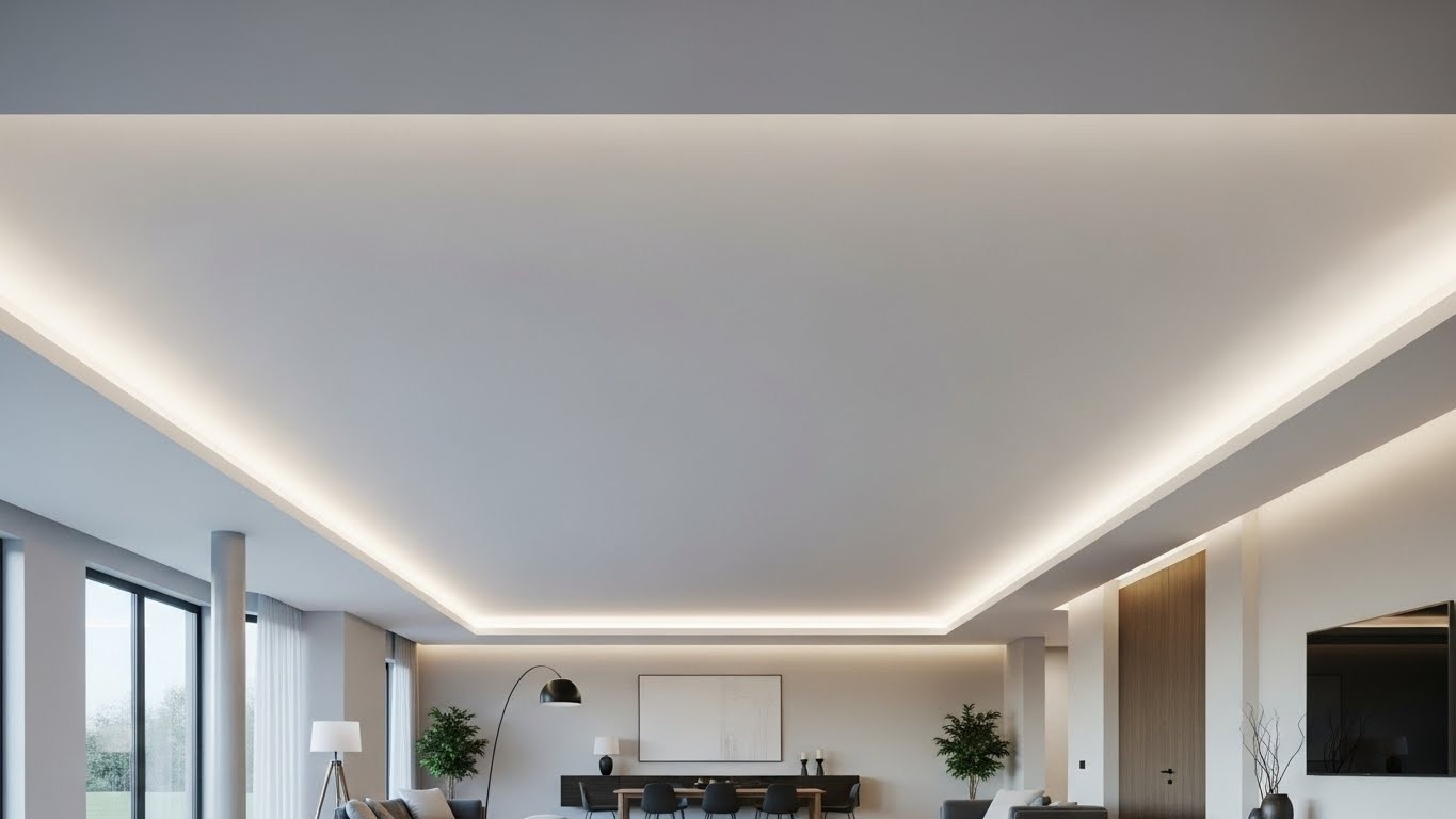 Натяжной потолок из бесшовного полотна Бесшовный натяжной потолок