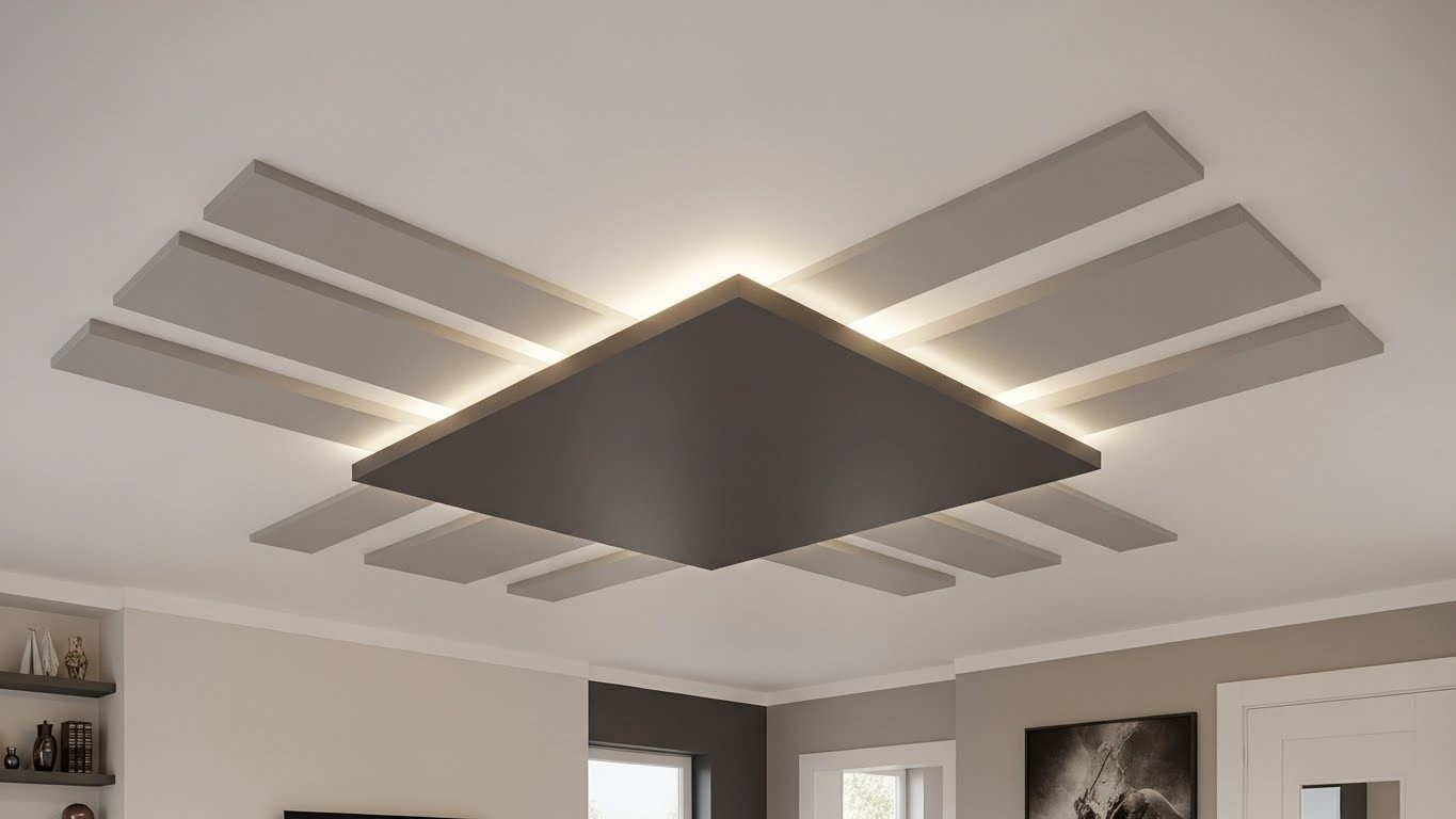 Натяжной потолок комбинированная конструкция Натяжной потолок комбинированная конструкция