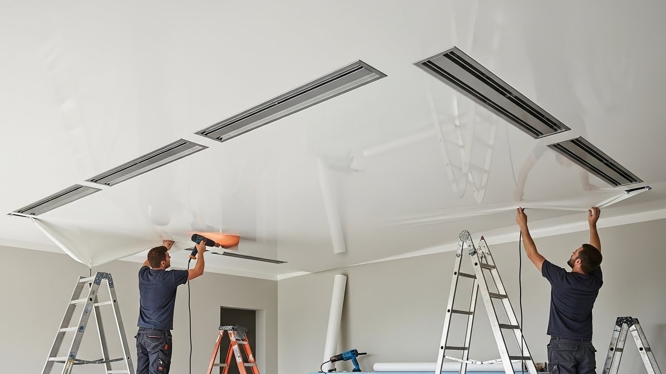 Натяжной потолок с системой климат-контроля